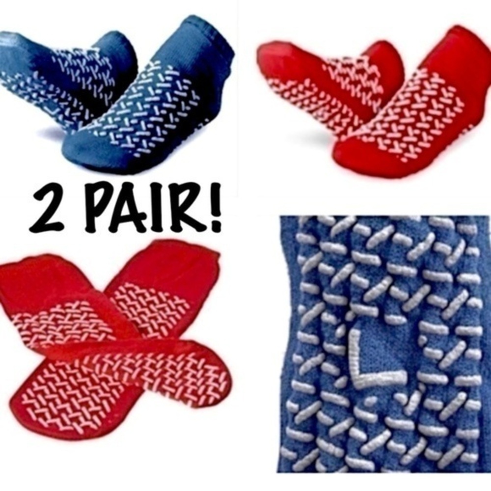 Double-Tread Anti-Slip Gripper Socks!
